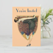 Invitation Peacock et Lady (Debout devant)