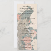 Invitation Peacock et Peonies par Mariage Hiroshige (Dos)