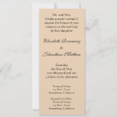 Invitation Peacock et Peonies par Mariage Hiroshige (Dos)