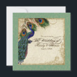 Invitation Peacock & Feather Mariage formel Inviter Vert<br><div class="desc">SÉLECTION DU PAPIER : Ceci est montré sur "papier de base", un autre grand choix serait "glace métallique" qui est une surface brillante blanche et percée. Il serait également magnifique sur le lin "Champagne Metallic", feutre ou l'un des autres choix. PALETTE DE COULEUR : vert pomme, tan, bleu roi crème,...</div>