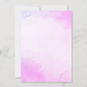 Invitation Peacock fleurs violettes Mehndi mariage indien (Dos)