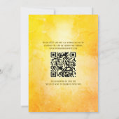 Invitation Peacock Floral Indien Hindu Mariage QR Code (Dos)