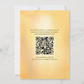 Invitation Peacock Floral Indien Hindu Mariage QR Code (Dos)