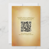 Invitation Peacock Floral Indien Hindu Mariage QR Code (Dos)