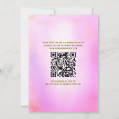 Invitation Peacock Floral Indien Hindu Mariage QR Code (Dos)