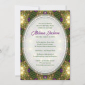 Invitation Peacock Magic Fab Quarante Anniversaire Fête Invit (Dos)