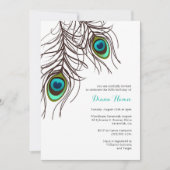 Invitation PEACOCK - Mariage, Anniversaire et plus (Devant)