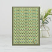 Invitation Peacock Nouveau (Olive Green) (Debout devant)