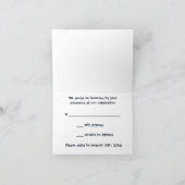 Invitation Peacock Plumes et briques Mariage RSVP (Intérieur)