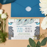 Invitation Peacock Renaissance Médiévale Vintage 3 Plumes<br><div class="desc">Peacock Renaissance Médiévale Vintage 3 Peacock Feaths Invitations</div>