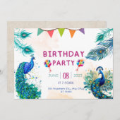 Invitation Peacock spécial Patina anniversaire (Devant / Derrière)