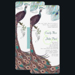 Invitation Peacock Vintage 3 plumes<br><div class="desc">voir plus vintages paon</div>