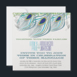 Invitation Peacock Vintage 3 plumes<br><div class="desc">voir plus vintage paon oiseau Peacock Wedding Invitations Vintage Art nouveau Peacock Bird Parade Mariage -voir plus Vintage Bird Products Vintage Paisley Peacock Colors ou Fuchsia and Lime Paisley Faire-part de mariage -Paisley Peacock Colours Wedding Invitations, RSVP, Save the Date and Direction or Reception Cards. Cartes RSVP et Place RSVP...</div>