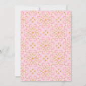 Invitation Peacocs lotus jardin Indien mariage modèle (Dos)