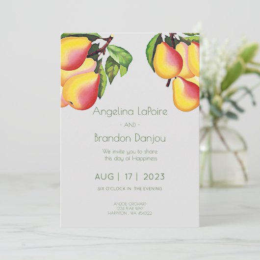 Invitation Pear Orchard - Mariage (Debout devant)