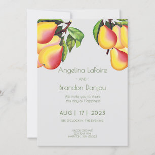 Invitation Pear Orchard - Mariage