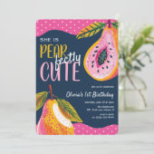 Invitation PEARfactCute' Whimsical 1er Anniversaire (Debout devant)