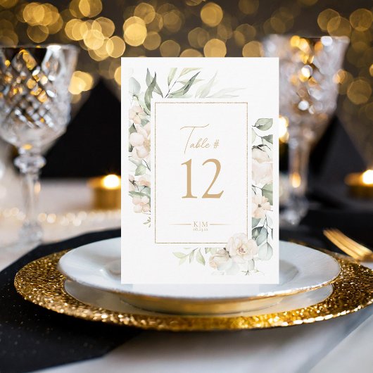 Invitation Pearl Blush Floral Elegance Numéro de tableau ID98