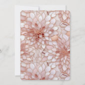 Invitation Pearl Blush Rose Floral Anniversaire (Dos)