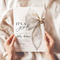 Pearl Bow est un Baby shower de fille