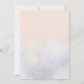 Invitation Pearl nacre rose pâle bat mitzvah photo (Dos)