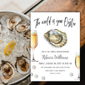 Invitation Pearl Prosecco Oyster Fête des mariées à thème Bru