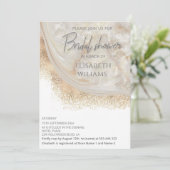 Invitation Pearl rose or marbre agate calligraphie (Debout devant)