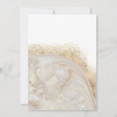 Invitation Pearl rose or marbre agate calligraphie (Dos)