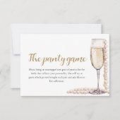 Invitation Pearles d'or et de la Fête des mariées de poursuit (Devant)