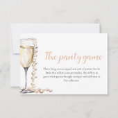 Invitation Pearles d'or et de la Fête des mariées de poursuit (Devant)