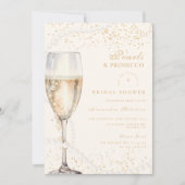 Invitation Pearles d'or et Fête des mariées de poursuites (Devant)