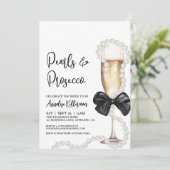 Invitation Pearls And Prosecco Bridal Shower (Debout devant)