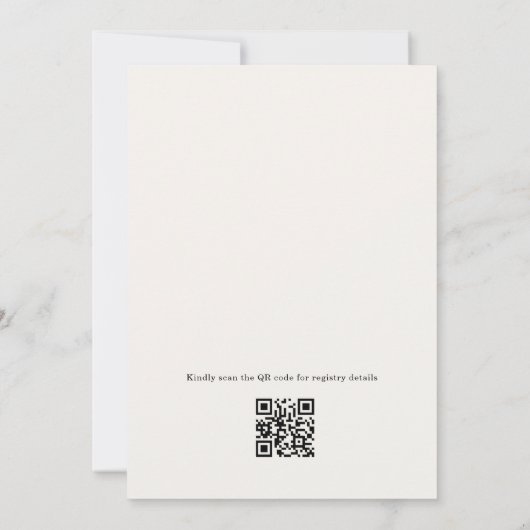 Invitation Pearls and Prosecco QR Code Bridal Shower (Dos)