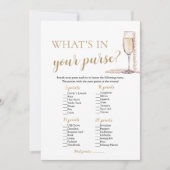 Invitation Pearls et Prosecco modernes Ce qu'il y a dans votr (Devant)