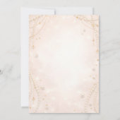 Invitation Pearls Gold Bow Girl Baptism Religious (Dos)