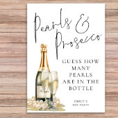 Invitation Pearls Prosecco Devine Combien De Jeu Du Parti Hen