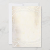 Invitation Pearls Prosecco Ecru Elegant Brunch Fête des marié (Dos)