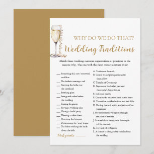 Invitation Pearls & Prosecco Traditions Mariages Jeu de marié