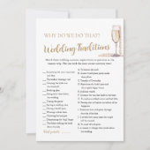 Invitation Pearls & Prosecco Traditions Mariages Jeu de marié (Devant)