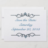 Invitation Pearly Blue - Photo (Faire-part de mariage) (Dos)