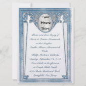 Invitation Pearly Blue - Photo (Faire-part de mariage) (Devant)
