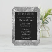 Invitation Peau de serpent à Parties scintillant de glam arge (Debout devant)