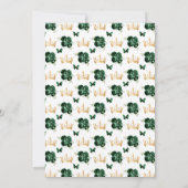 Invitation Peau foncée Vert foncé Princesse Sweet sixteen (Dos)