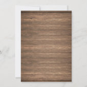 Invitation Pêchant le 2ème garçon d'anniversaire rustique (Dos)