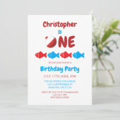 Invitation Pêche 1er anniversaire (Debout devant)