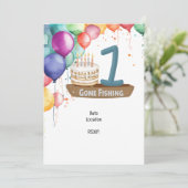 Invitation Pêche 1er anniversaire (Debout devant)