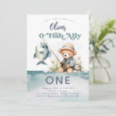 Invitation Pêche 1er anniversaire Boy O-Fish-Ally Party (Debout devant)
