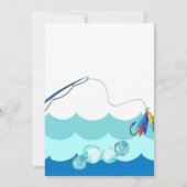 Invitation Pêche 1er anniversaire Garçon O-fish-ally (Dos)