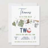 Invitation Pêche 1er Anniversaire O-Fish-Ally Un Anniversaire (Devant)