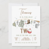 Invitation Pêche 2e anniversaire O-Fish-Ally Deux anniversair (Devant)